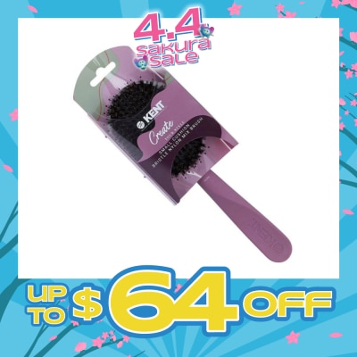 KENT BRUSHES - Kcr4 Create (Cushion Bristle & Nylon Mix Hair Brush Small) 1s