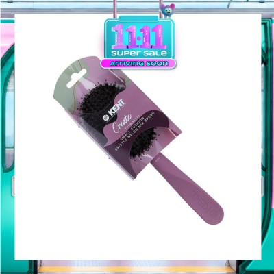 KENT BRUSHES [CHRISTMAS] Kcr4 Create (Cushion Bristle & Nylon Mix Hair Brush Small) 1s image
