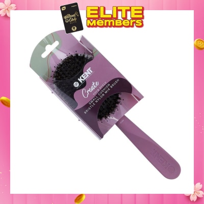 KENT BRUSHES Kcr4 Create (Cushion Bristle & Nylon Mix Hair Brush Small) 1s