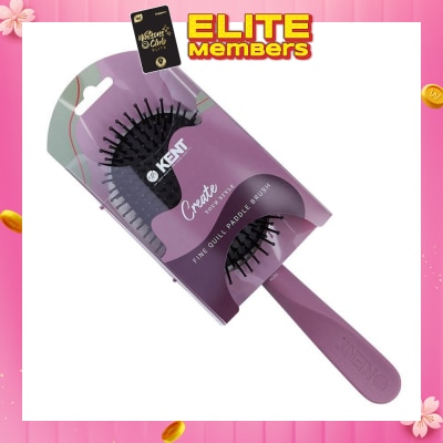 KENT BRUSHES Kcr5 Create (Fine Quill Paddle Hair Brush For Short To Long Hair) 1s