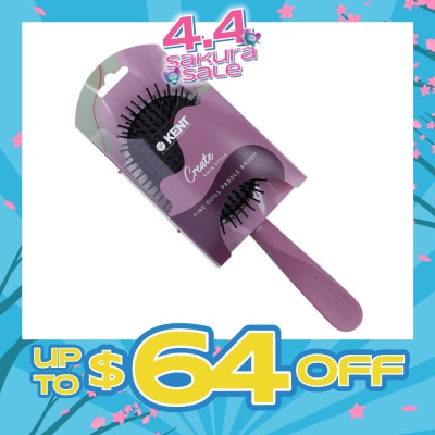 KENT BRUSHES - Kcr5 Create (Fine Quill Paddle Hair Brush For Short To Long Hair) 1s
