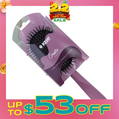 KENT BRUSHES Kcr5 Create (Fine Quill Paddle Hair Brush For Short To Long Hair) 1s