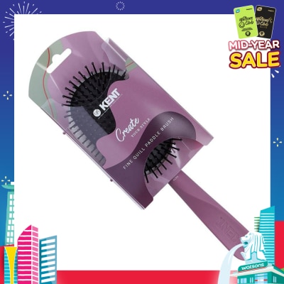 KENT BRUSHES Kcr5 Create (Fine Quill Paddle Hair Brush For Short To Long Hair) 1s