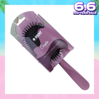 KENT BRUSHES Kcr5 Create (Fine Quill Paddle Hair Brush For Short To Long Hair) 1s