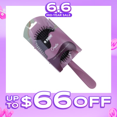 KENT BRUSHES - Kcr5 Create (Fine Quill Paddle Hair Brush For Short To Long Hair) 1s