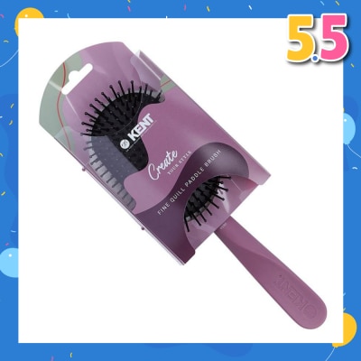 KENT BRUSHES Kcr5 Create (Fine Quill Paddle Hair Brush For Short To Long Hair) 1s
