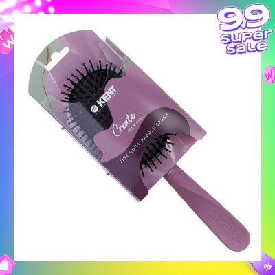 KENT BRUSHES Kcr5 Create (Fine Quill Paddle Hair Brush For Short To Long Hair) 1s
