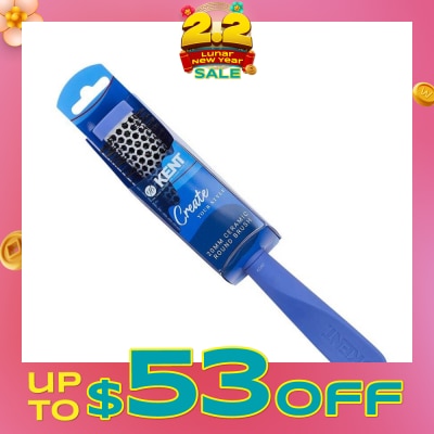KENT BRUSHES Kcr7 Create (20mm Ceramic Round Hair Brush With Heat Retaining Head) 1s