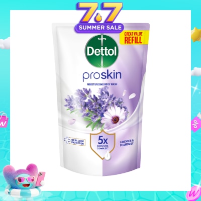 DETTOL - Proskin Lavender Moisturising Body Wash Refill Pack 800g