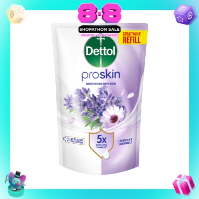 DETTOL - Proskin Lavender Moisturising Body Wash Refill Pack 800g