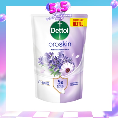 DETTOL - Proskin Lavender Moisturising Body Wash Refill Pack 800g