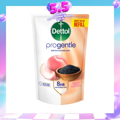 DETTOL - Progentle Habbatus Sauda & White Peach Moisturising Body Wash Refill Pack 800g