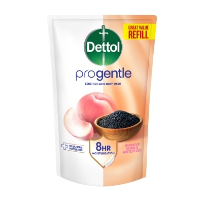 DETTOL - Progentle Habbatus Sauda & White Peach Moisturising Body Wash Refill Pack 800g