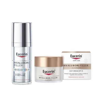EUCERIN - Hyaluron-Filler Epicelline Serum + Hyaluron-Filler Day Cream Bundle Set 1s