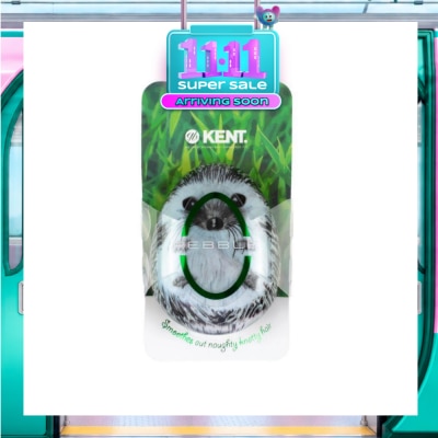 KENT BRUSHES Phog The Pebble (Travel Hair Brush For Wet Or Dry Hair Hedgehog) 1s image