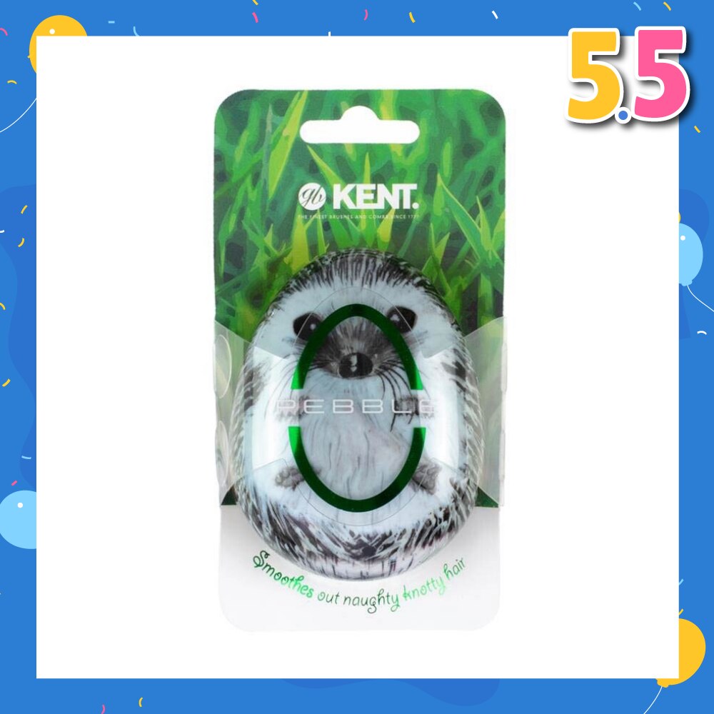 Phog The Pebble (Travel Hair Brush For Wet Or Dry Hair Hedgehog) 1s