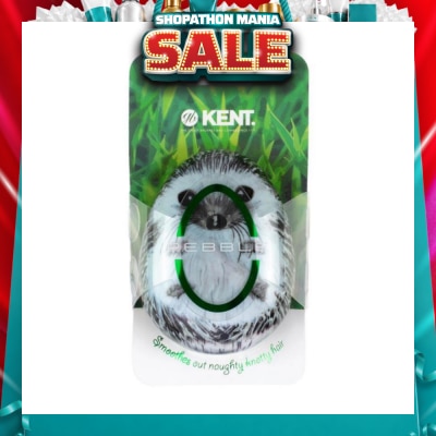 KENT BRUSHES - Phog The Pebble (Travel Hair Brush For Wet Or Dry Hair Hedgehog) 1s