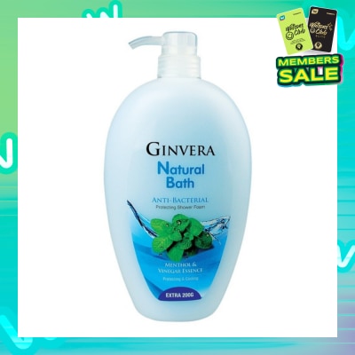 GINVERA Natural Bath Anti-Bacterial Protecting Shower Foam 950ml