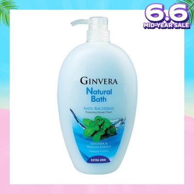 GINVERA Natural Bath Anti-Bacterial Protecting Shower Foam 950ml
