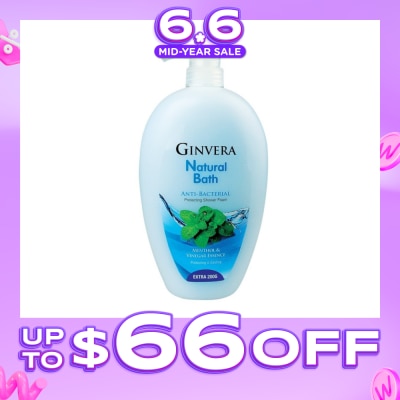 GINVERA - Natural Bath Anti-Bacterial Protecting Shower Foam 950ml
