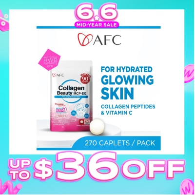 AFC - JAPAN Collagen Beauty MCP-EX Dietary Supplement caplets (Glowing, Hydrated, Firm & Supple Skin & Dark Spots) 270s