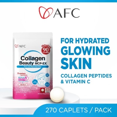 AFC - Collagen Beauty MCP-EX Marine Collagen Peptide Caplets (Glowing, Hydrated, Firm & Supple Skin) 270s