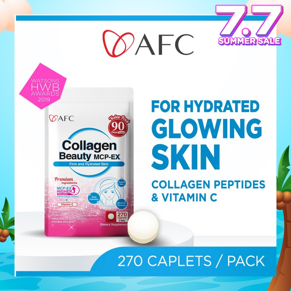 JAPAN Collagen Beauty MCP-EX Dietary Supplement caplets (Glowing, Hydrated, Firm & Supple Skin & Dark Spots) 270s