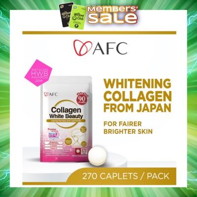 AFC - JAPAN Collagen White Beauty Dietary Supplement caplets (For Skin Whitening + Fair & Bright Complexion) 270s