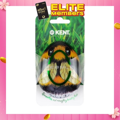 KENT BRUSHES Pbee The Pebble (Travel Hair Brush For Wet Or Dry Hair Bumble Bee) 1s
