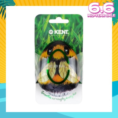 KENT BRUSHES Pbee The Pebble (Travel Hair Brush For Wet Or Dry Hair Bumble Bee) 1s