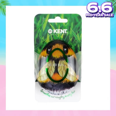 KENT BRUSHES Pbee The Pebble (Travel Hair Brush For Wet Or Dry Hair Bumble Bee) 1s