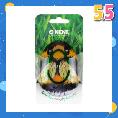 KENT BRUSHES Pbee The Pebble (Travel Hair Brush For Wet Or Dry Hair Bumble Bee) 1s