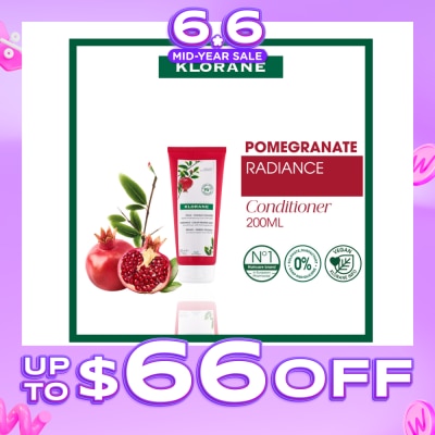 KLORANE - Radiance - Color-Treated Hair Pomegranate Conditioner (To Detangles, Repairs & Reinvigorates Hair Color) 200ml