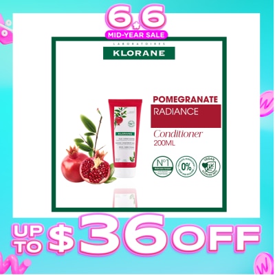 KLORANE - Radiance - Color-Treated Hair Pomegranate Conditioner (To Detangles, Repairs & Reinvigorates Hair Color) 200ml