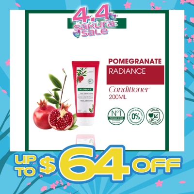 KLORANE - Radiance - Color-Treated Hair Pomegranate Conditioner (To Detangles, Repairs & Reinvigorates Hair Color) 200ml
