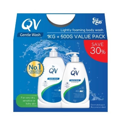 EGO QV EGO QV Gentle Wash 1KG + Gentle Wash 500g 1 pack