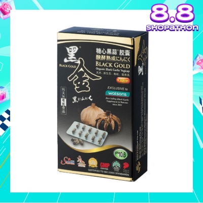 BLACK GOLD Black Garlic Capsules 40s