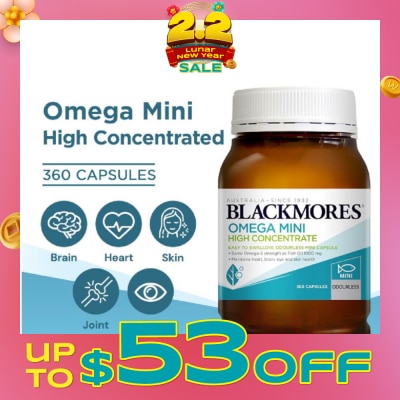 BLACKMORES [CNY] Omega Mini High Concentrate Capsules 360s