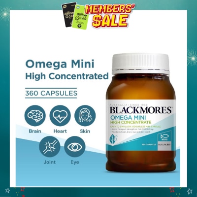 BLACKMORES - Omega Mini High Concentrate Capsules 360s