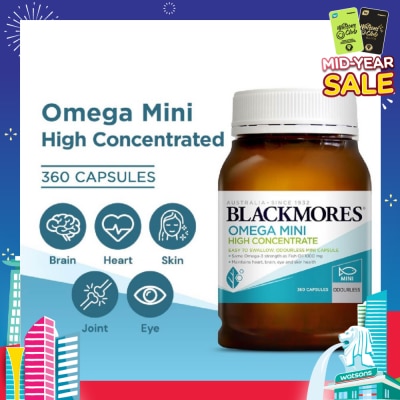 BLACKMORES Omega Mini High Concentrate Capsules 360s