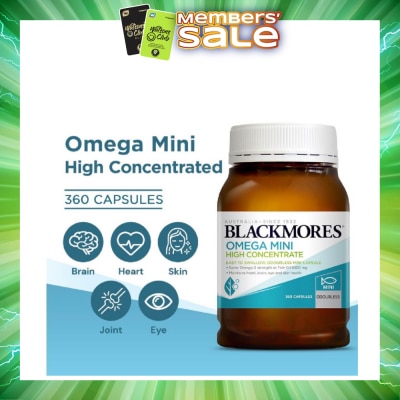 BLACKMORES - Omega Mini High Concentrate Capsules 360s