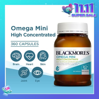 BLACKMORES Omega Mini High Concentrate Capsules 360s