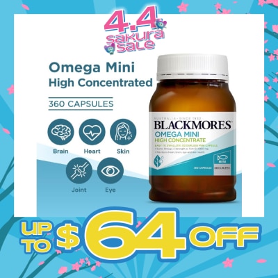 BLACKMORES - Omega Mini High Concentrate Capsules 360s