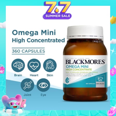 BLACKMORES - Omega Mini High Concentrate Capsules 360s