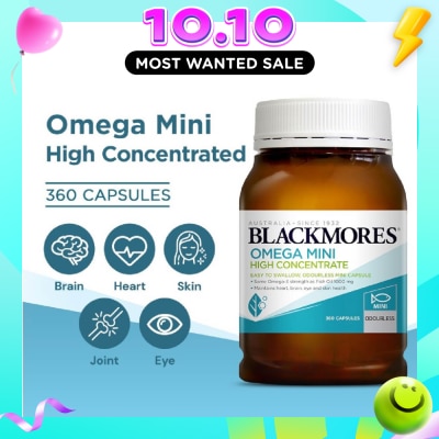 BLACKMORES Omega Mini High Concentrate Capsules 360s image