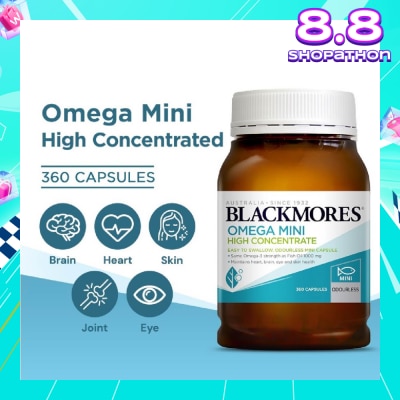 BLACKMORES Omega Mini High Concentrate Capsules 360s