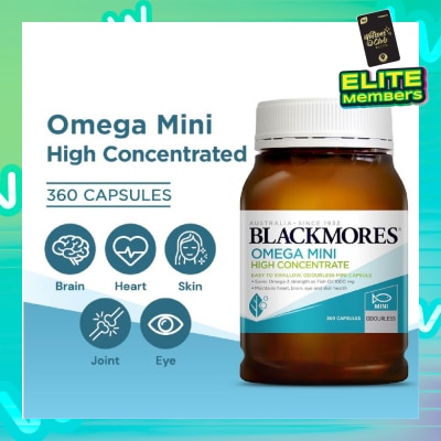 BLACKMORES Omega Mini High Concentrate Capsules 360s
