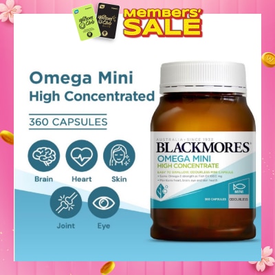 BLACKMORES [CNY] Omega Mini High Concentrate Capsules 360s
