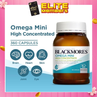 BLACKMORES [CNY] Omega Mini High Concentrate Capsules 360s