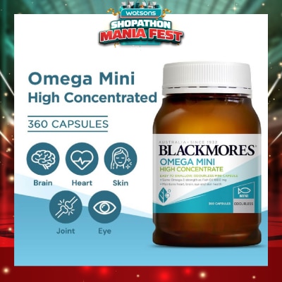 BLACKMORES - Omega Mini High Concentrate Capsules 360s